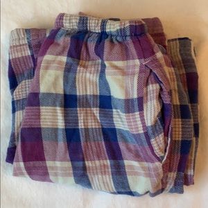 PURPLE AND BLUE PLAID PJ PANTS